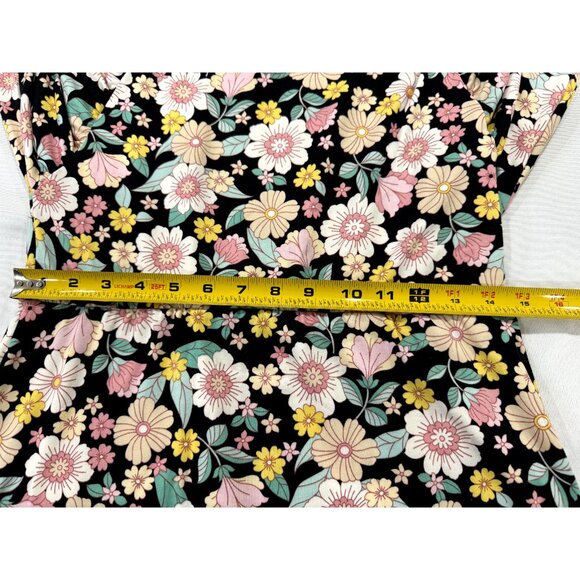 VELVET TORCH Women's Black/Pink Floral Dress SMALL - Picture 6 of 7